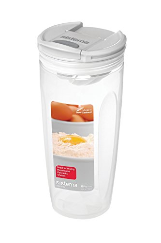 Product Cover Sistema Bake It Food Storage for Baking Ingredients, Mixer for Liquids, 23.2 Ounce/ 2.9 Cup