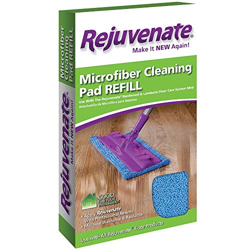 Product Cover Rejuvenate Microfiber Cleaning Pad Refill Fits Hardwood & Laminate Floor Care System Mop - Use with all Rejuvenate Floor Cleaning and Restoration Products