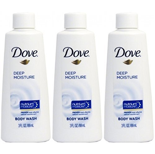 Product Cover Dove Nutrium Deep Moisture Body Wash Travel Size 3 Ounce (Pack Of 3)