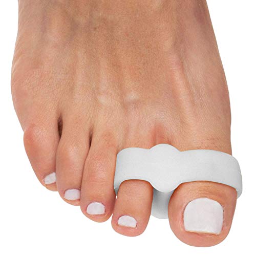 Product Cover ZenToes Toe Separators with 2 Loops - Pack of 4 Soft Gel Bunion Correctors (White)