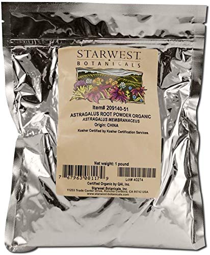 Product Cover Starwest Botanicals Organic Astragalus Root Powder, 1 Pound