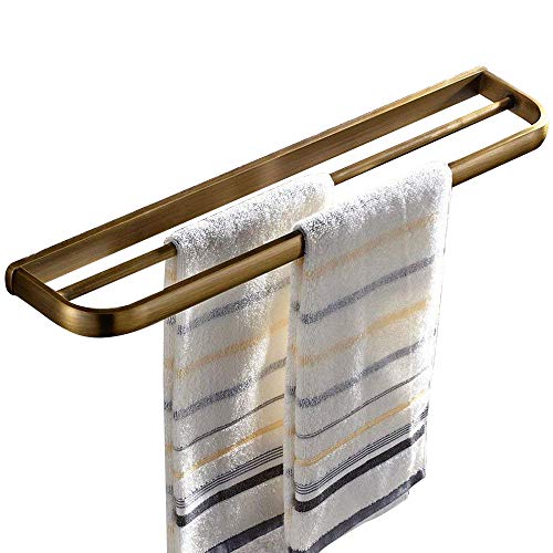 Product Cover Leyden Retro Bathroom Accessories Solid Brass Antique Brass Finished Double Towel Bar Home Decor Towel rack Wall maounted