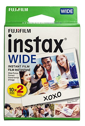 Product Cover Fujifilm instax Wide Instant Film, 20 Exposures, White, New Packaging
