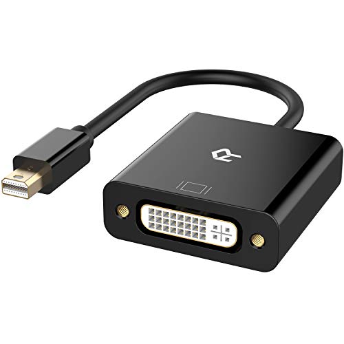 Product Cover Rankie Mini DisplayPort (Mini DP) to DVI Adapter, Thunderbolt Port Compatible, 1080P Full HD, Black