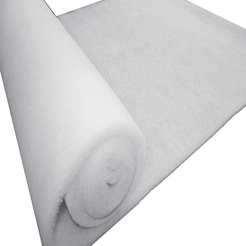 Product Cover Mybecca 48 Inch Wide (5 Yards) Quilt Batting Multipurpose Dacron Fiber Polyester Wadding Fabric 1/2