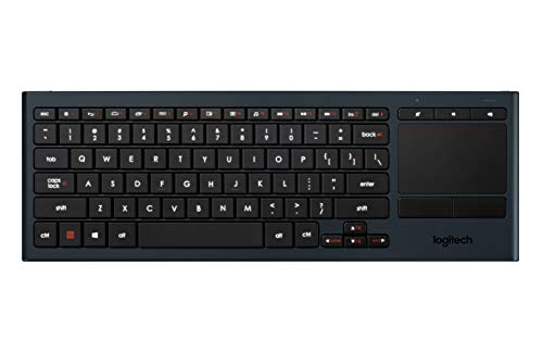 Product Cover Logitech K830 Illuminated Living-Room Keyboard with Built-in Touchpad - Easy-access Media Keys and Shortcut Keys for Windows or Android