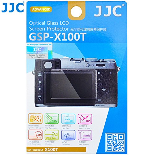 Product Cover JJC GSPX100T Tempered 9H Hardness Optical Glass Screen Protector for Fujifilm X100T Camera (Clear)