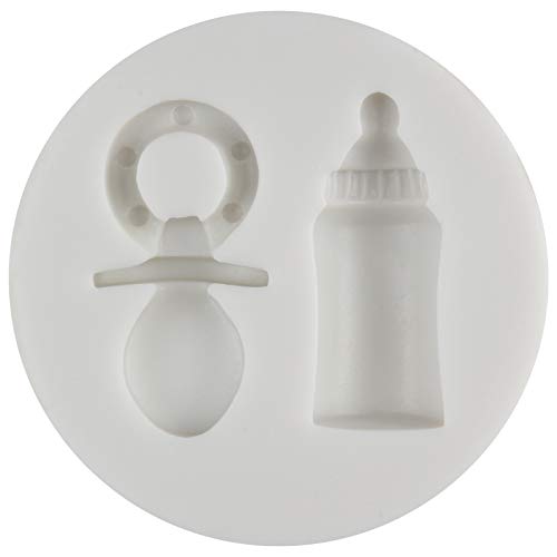 Product Cover Funshowcase Sugarcraft Baby Feeding Bottle and Pacifier Candy Silicone Mold for Cake Cupcake Decorating, Crafting, Polymer Clay, Resin