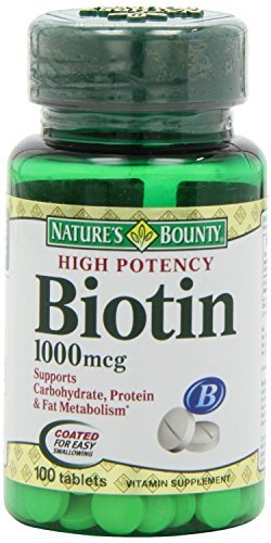 Product Cover Nature's Bounty Biotin 1000 mcg, 100 Tablets (2 Pack)