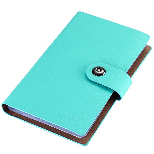 Product Cover BLUBOON Business Card Holder Book PU Leather 300 Name Cards Organizer lue