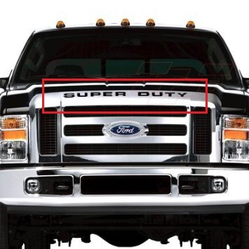 Product Cover BDTrims Hood Raised Letters Compatible with 2008-2016 Super Duty Models (Black)