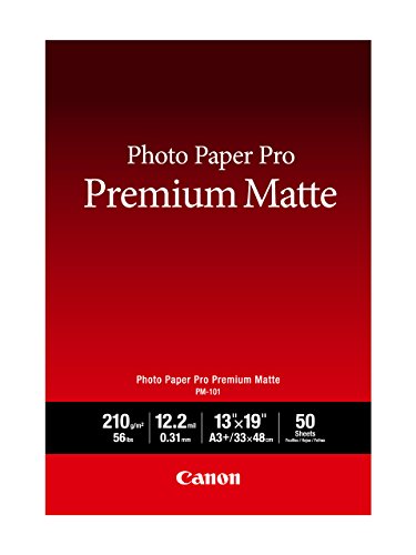 Product Cover CanonInk Photo Paper, Pro Premium, Matte 13x19 (50 Sheets) (8657B010)
