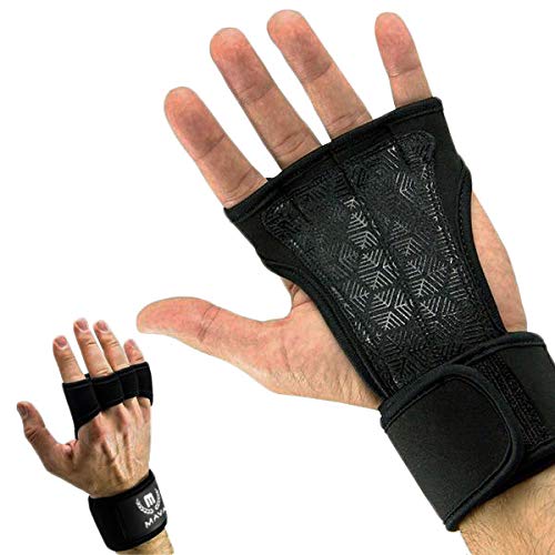 Product Cover Mava Sports Cross Training Gloves with Wrist Support for WODs,Gym. Workout Gloves. Fitness & Lifting Gloves for Men. Avoid Calluses-Suits Men & Women- Weight Lifting Gloves