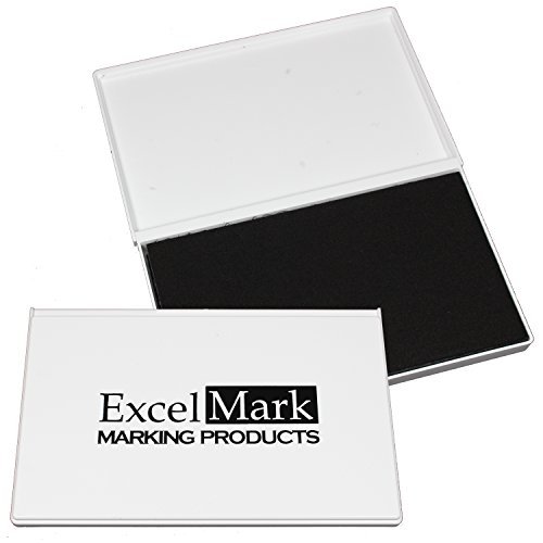 Product Cover ExcelMark Rubber Stamp Ink Pad Extra Large 4-1/4 by 7-1/4â€ (Black)