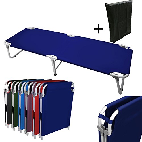 Product Cover MagshionNavy Blue Camping Folding Military Cot Outdoor + Free Storage Bag