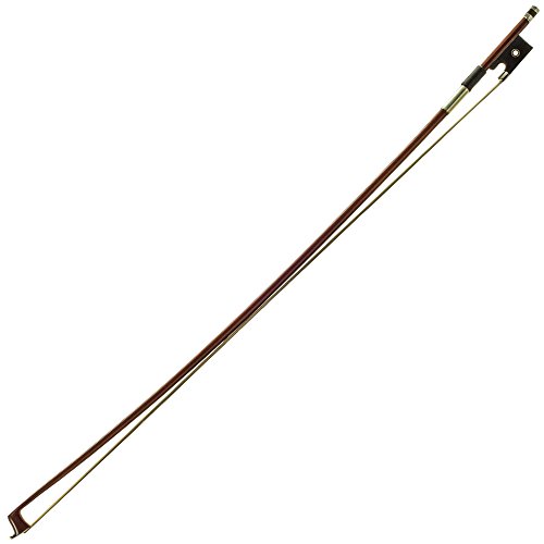 Product Cover PAITITI 4/4 Full Size Violin Bow Round Stick Brazil Wood Mongolian Horsehair