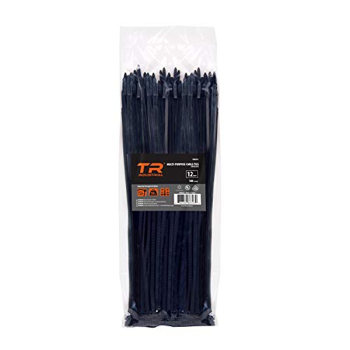 Product Cover TR Industrial TR88303 Multi-Purpose Cable Ties (100 Piece), 12, Black
