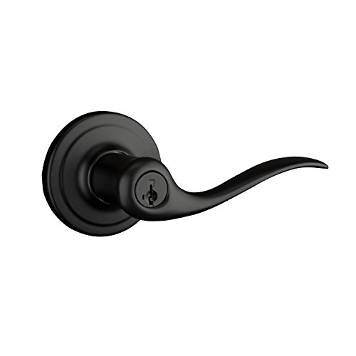 Product Cover Kwikset 97401-026 Tustin Keyed Entry Lever Featuring SmartKey, Iron Black