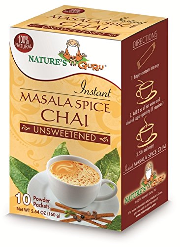 Product Cover Natures Guru Masala Spice Chai Unsweetened Drink Mix - Pack Of 8