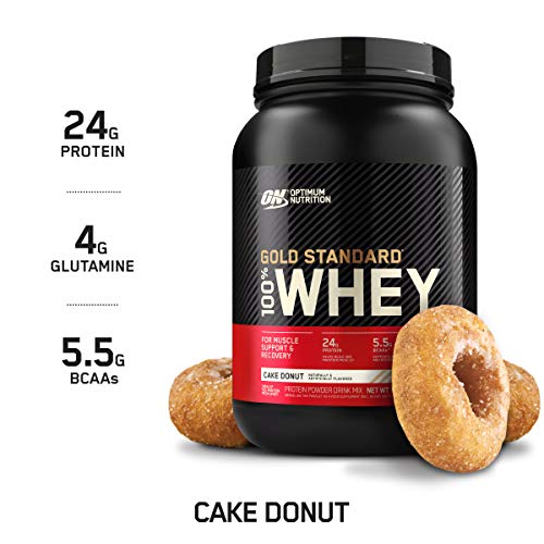 Product Cover Optimum Nutrition Gold Standard 100% Whey Protein Powder, Cake Donut, 2 Pound (Packaging May Vary)