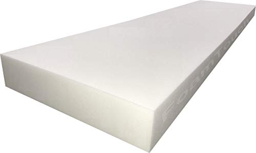 Product Cover FoamTouch Upholstery Foam Cushion, 2″ H x 30″ W x 72″ L, High Density