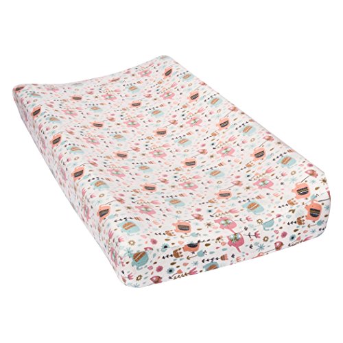 Product Cover Trend Lab Playful Elephants Deluxe Flannel Changing Pad Cover