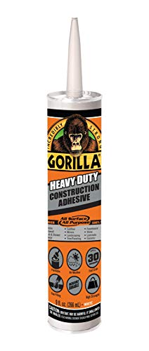 Product Cover Gorilla Heavy Duty Construction Adhesive, 9 ounce Cartridge, White
