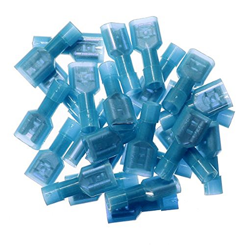 Product Cover Yueton 100pcs Female Fully Insulated Wire Crimp Terminal Nylon Quick Connectors Wiring Spade