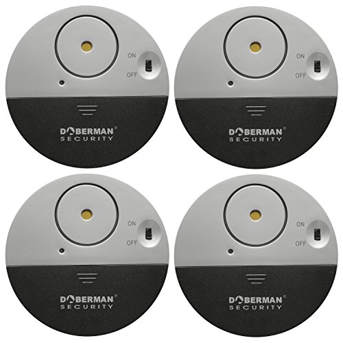 Product Cover Doberman Security SE-0106-4PK Ultra-Slim Window Alarm (4 Pack)