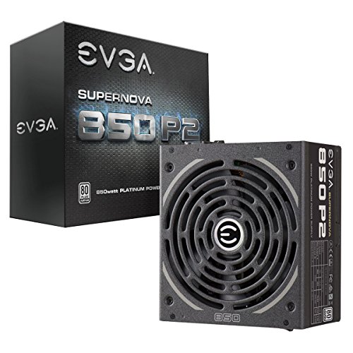 Product Cover EVGA Supernova 850 P2, 80+ Platinum 850W, Fully Modular, EVGA ECO Mode, 10 Year Warranty, Includes Free Power On Self Tester, Power Supply 220-P2-0850-X1