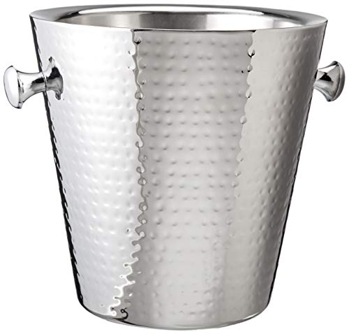 Product Cover Elegance Hammered Stainless Steel Doublewall Champagne Bucket, 9