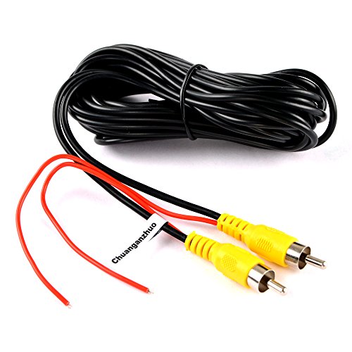 Product Cover Chuanganzhuo RCA Video Cable, CAZBC13 CAR Reverse Rear View Parking Camera Video Extension Cable with Detection Wire (6 Meters)