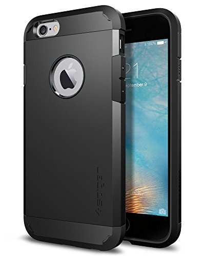Product Cover Spigen Tough Armor iPhone 6S Case with Extreme Heavy Duty Protection and Air Cushion Techonology for iPhone 6S/iPhone 6 - Black
