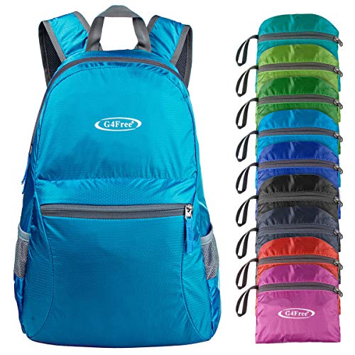Product Cover Ultra Lightweight Packable Backpack Travel Hiking Daypack Foldable Small (Blue)