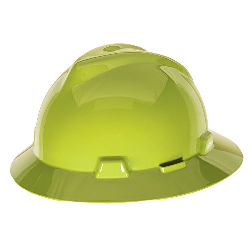 Product Cover Msa Safety 10061515 VGard Protective Hat FasTrac Iii Suspension HiViz Yell