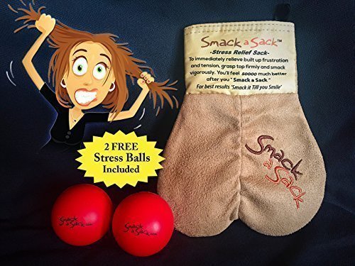 Product Cover Smack a Sack-Stress Relief Ball Sack...These Stress Relief Toys by MySack Make Great Gag Gifts for Funny, Funny Mother's Day, Father's Day or Office Gifts..White Elephant-Stress Ball
