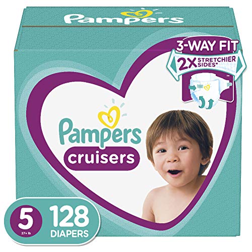 Product Cover Diapers Size 5 (128 Count) - Pampers Cruisers Disposable Baby Diapers, ONE MONTH SUPPLY