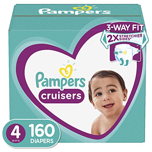 Product Cover Diapers Size 4 (160 Count) - Pampers Cruisers Disposable Baby Diapers, ONE MONTH SUPPLY