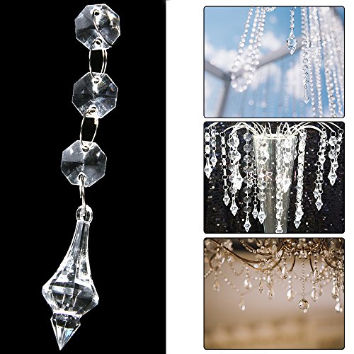 Product Cover XCSOURCE 30PCS Acrylic Crystal Beads Garland Chandelieging Wedding Party Decor WV101