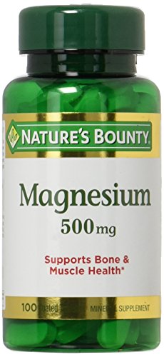 Product Cover Nature's Bounty Magnesium 500mg, 100 Count, Pack of 2