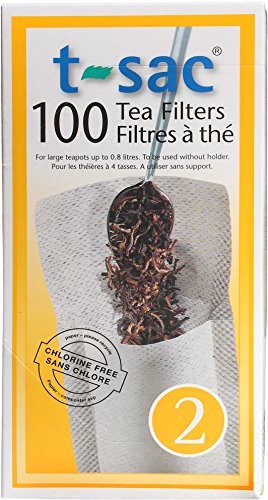 Product Cover Modern Tea Filter Bags, Disposable Tea Infuser, Size 2, Set of 100 Filters - Heat Sealable, Natural, Easy to Use Anywhere, No Cleanup - Perfect for Teas, Coffee & Herbs - from Magic Teafit