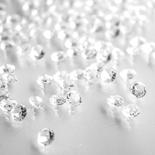 Product Cover Diamond Table Confetti Party Toy Decorations for Weddings, Bridal Shower, Birthdays, Graduations, Home, and More. 800 Count, 4 Carat/8mm Jewels