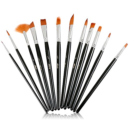 Product Cover ARTacts -Professional Artist Paint Brush Set for Watercolor, Acrylics, Oil & Face Painting - A Set of 12 Premium Quality Brushes Also Great for Kids and Adults
