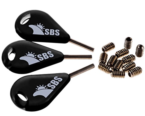 Product Cover Santa Barbara Surfing SBS Surf Fin Key and Screws for FCS Fins (3 Keys & 12 FCS Screws)