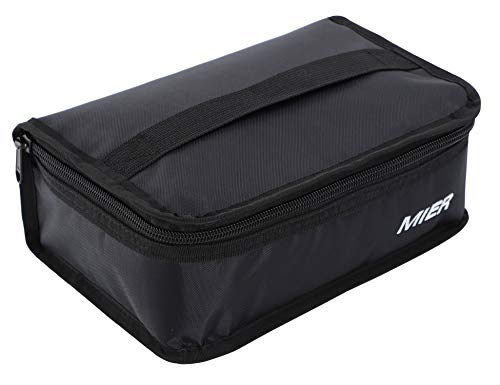 Product Cover MIER Portable Thermal Insulated Cooler Bag Mini Lunch Bag for Kids, Black