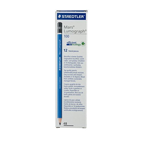Product Cover Staedtler Mars Lumograph Writing, Drawing, Sketching Pencil (Box of 12) (4B)