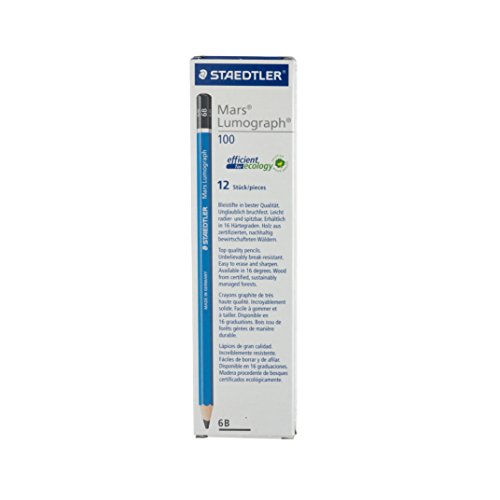 Product Cover Staedtler Mars Lumograph Writing, Drawing, Sketching Pencil 6B (Box of 12)