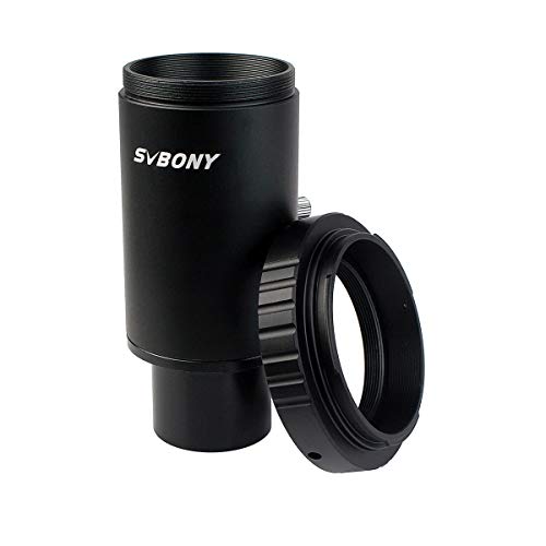 Product Cover SVBONY Metal 1.25 inches T Adapter and T2 T Ring Adapter for Canon EOS Cameras Photography Dedicated CA1 Sleeve Extended Cylinder for Telescope