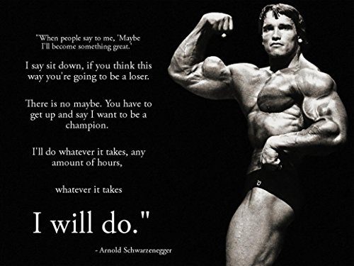 Product Cover WUKE Arnold Schwarzenegger Inspiration Bodybuilding Poster 17 inch x 13 inch