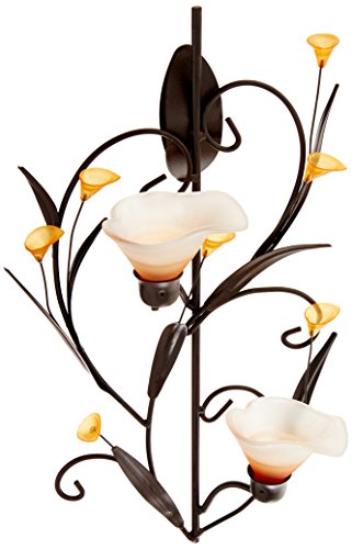 Product Cover KOEHLER 10015809 Amber Lilies Candle Wall Sconce